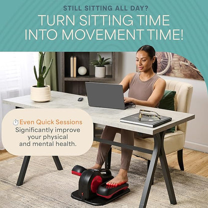 Lifepro Under Desk Elliptical Exercise Machine with or without Red Light, Seated Pedal Exerciser