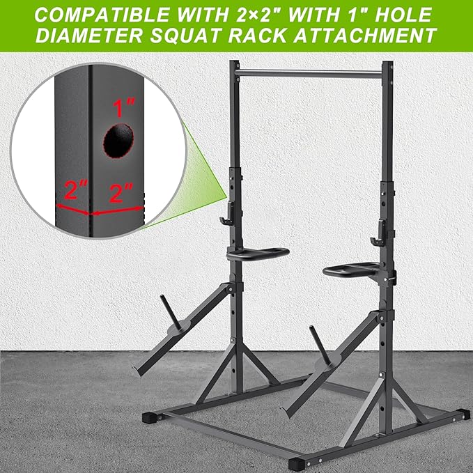 SELEWARE Adjustable Pull Up Station, Multifunction Pull Up Bar, Fully Welded, 500 lbs Capacity
