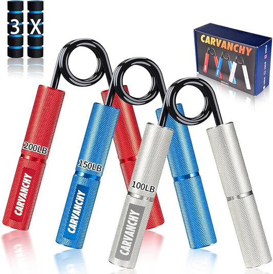 Grip Strength Trainer Set, 50-300LB(6 Pack), Wrist Forearm Strengthener, Metal No Slip, Hand Grip