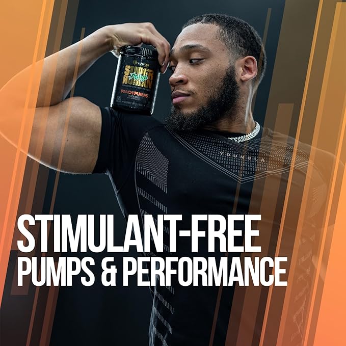 ALPHA LION Superhuman Pump Pre Workout Powder, Nootropic Caffeine & Stim Free Preworkout