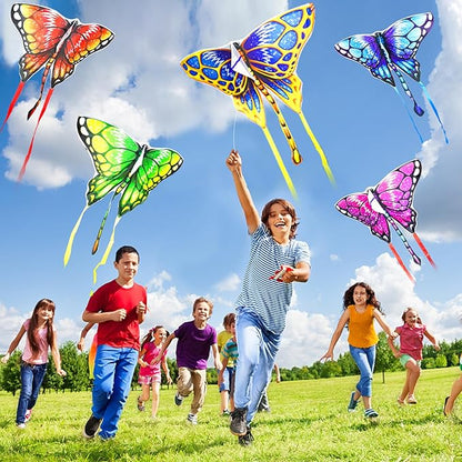 Easy to Fly Kites for Kids & Adults, Butterfly Kites with String & Hand for Beach,Outdoor Toys