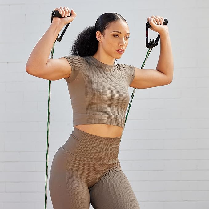 SPRI Braided Xertube Resistance Bands – Premium Exercise Band for Men & Women – Workout Equipment