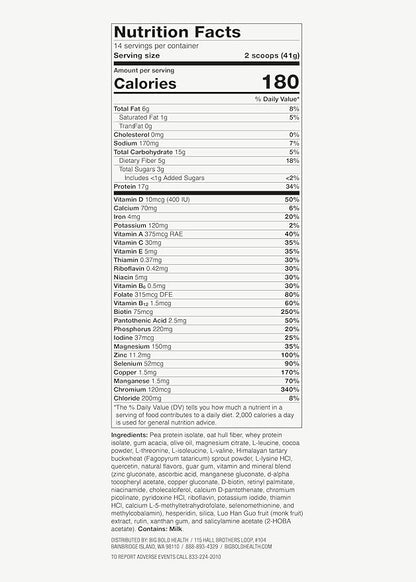 BIG BOLD HEALTH HTB Rejuvenate Superfood Plant-Based Protein Powder ??Himalayan Tartary Buckwheat