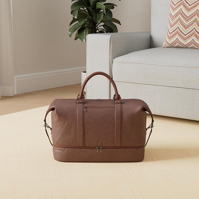 Weekender Overnight Bag Carry On Bag Travel Bag with Shoe Pouch