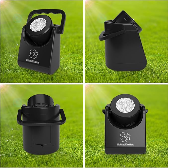 Bubble Machine for Kids Toddlers,Automatic Bubble Blower,Portable Adjustable Angle Bubble