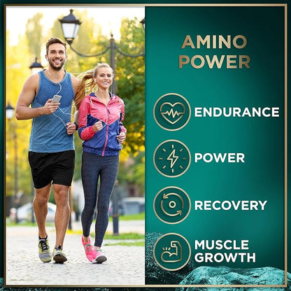 WILD FUEL Essential Amino Acids Supplement for Women and Men - All 9 BCAAs Amino Acid Complex for
