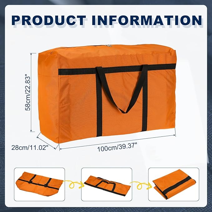 Extra Large Duffle Bag, 39 x 23 x 11 in Travel Big Duffle Bag with Zipper Handle Storage Foldable