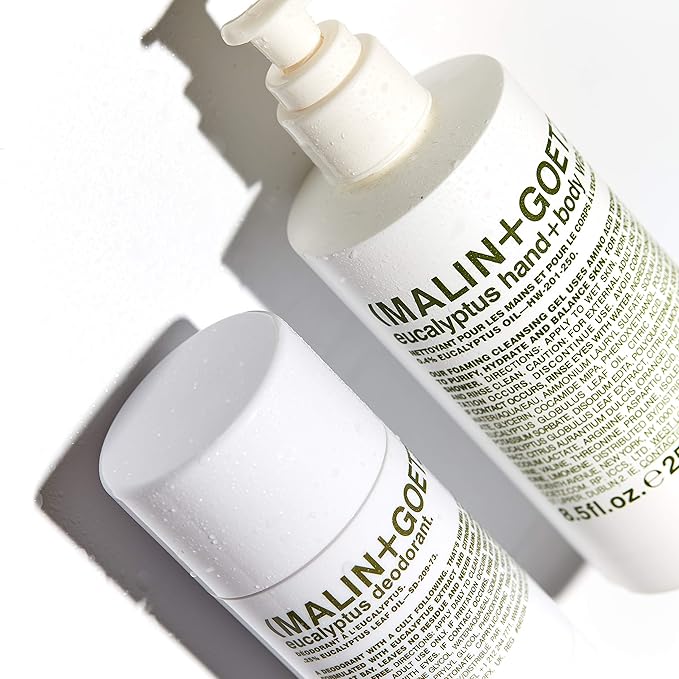 Malin + Goetz Eucalyptus Hand + Body Wash natural cleansing, purifying, hydrating hand & body wash.