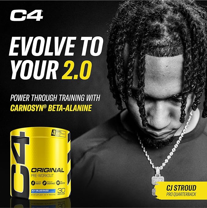 Cellucor C4 Original Pre Workout Powder ICY Blue Razz | Vitamin C for Immune Support | Sugar Free
