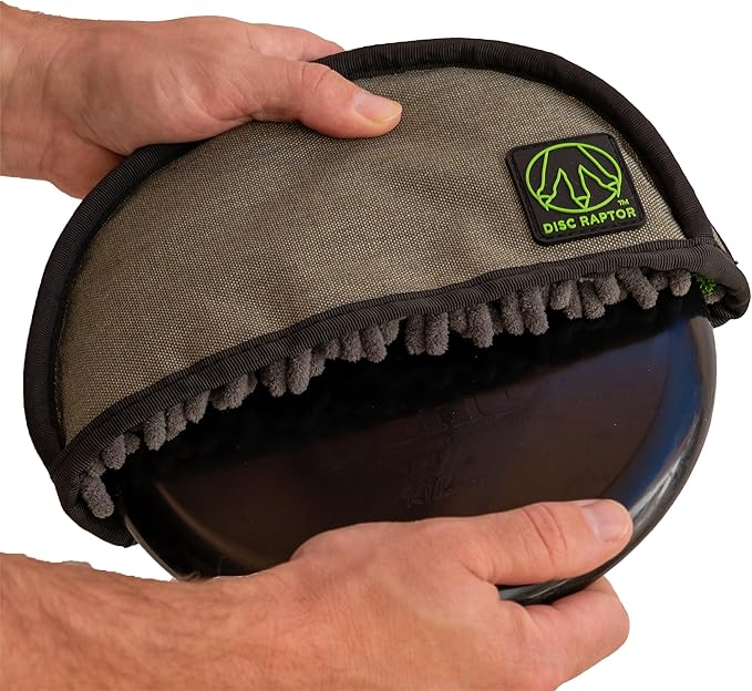 The Original Disc Golf Cleaning Tool with Microfiber & Turf | Flying Disc Golf Towel Accessories &