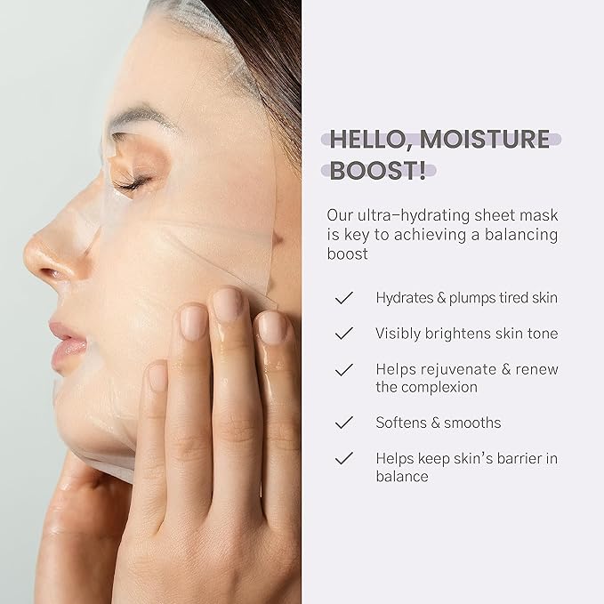 Karuna Skin - DRENCH Hydrating Sheet Mask, Pore-Minimizing Facial Skin Care Products, Hydrating