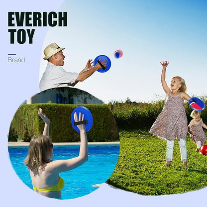 EVERICH Upgraded Toss and Catch Ball Game Set - Indoor and Outdoor Games for Kids 3-12, Beach Sand