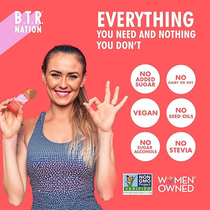 B.T.R. Nation Superfood Keto Protein Bars, Plant Based Vegan Protein - Cinnamon Cookie Dough ENERGY