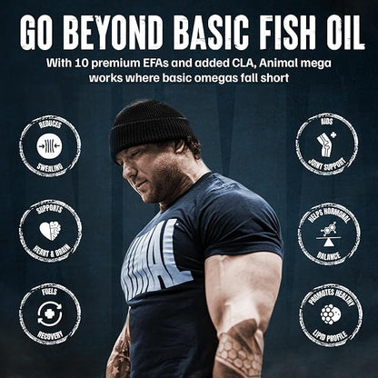 Animal Advanced Omega 3 Fatty Acids - 3500mg EPA DHA Fish Oil Omega 3 Supplement for Women & Men