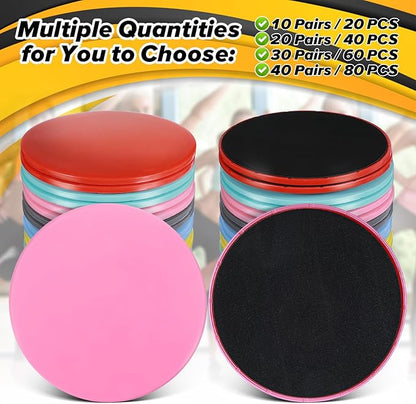 20 pcs Core Sliders Bulk Exercise Glider Discs Gifts for Group Training Classes Fitness Slider