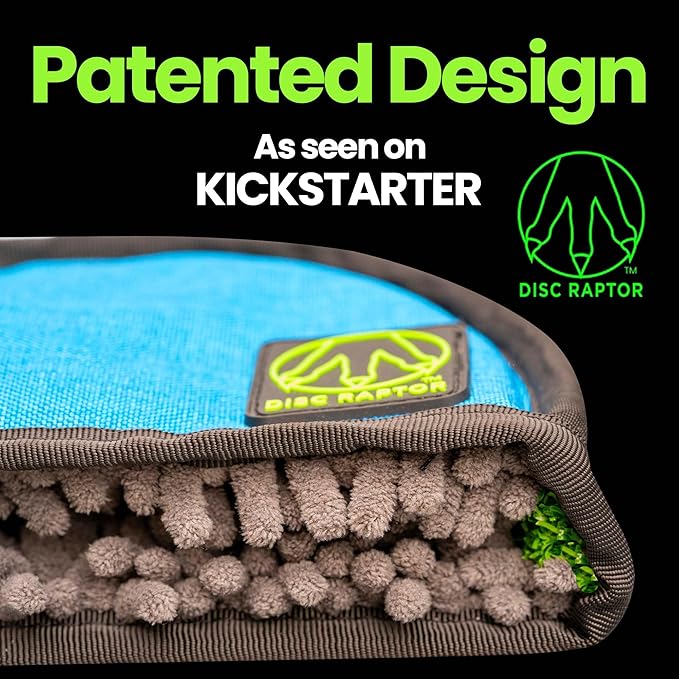 The Original Disc Golf Cleaning Tool with Microfiber & Turf | Flying Disc Golf Towel Accessories &