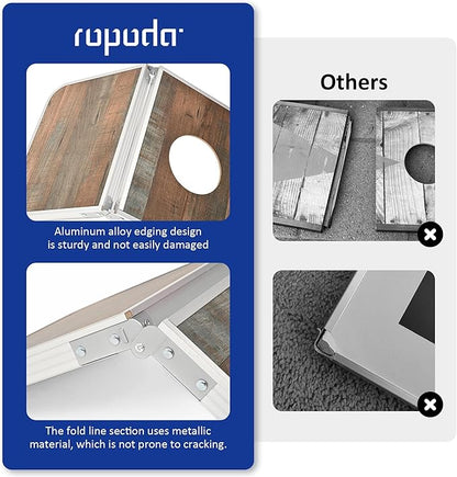 ROPODA Portable Cornhole Board Set,24 x 16 in Corn Hole Games for Adults with 8 Bean Bags