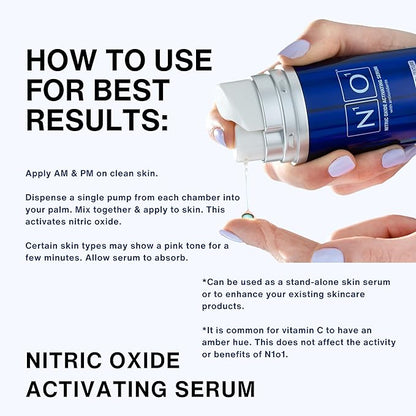 Nitric Oxide Activating Serum with Antioxidants | Hydrating Serum For Face | Decreases Wrinkles |