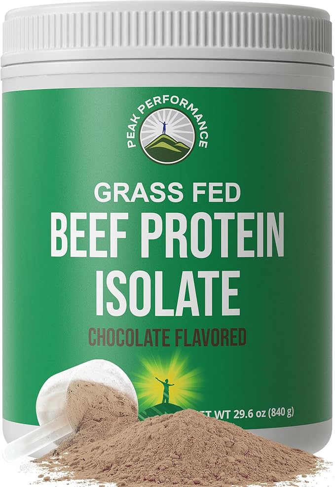 Grass Fed Beef Protein Powder - Lactose Free Great Tasting Beef Protein Isolate. Complete Animal