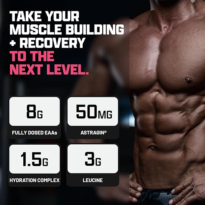Nutrex Research EAA Hydration | EAAs + BCAA Powder | Muscle Recovery, Strength, Muscle Building