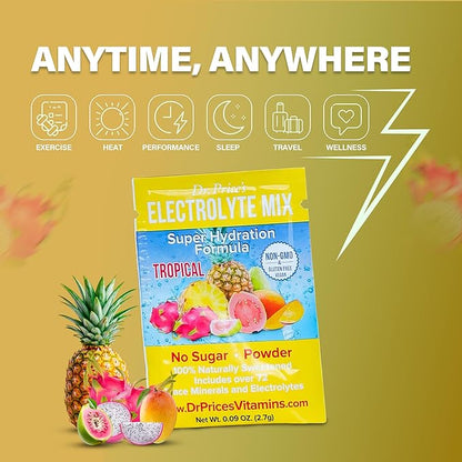 Dr. Price’s Electrolyte Mix | Sugar-Free Hydration Powder with 72+ Trace Minerals | No Sugar