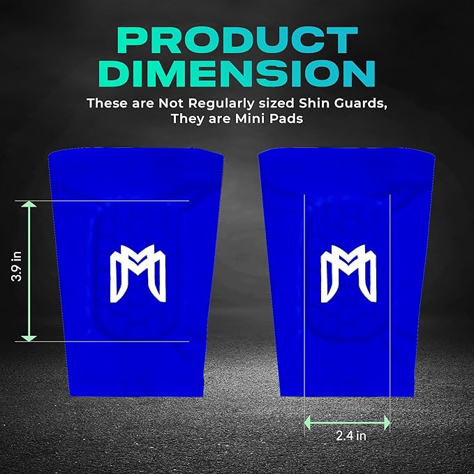 Mini Shin Guards Soccer – Built in Shin Pad Sleeves for Mens, Women, Teens - Small Shin Guards
