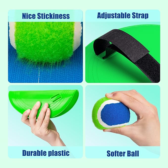 EVERICH Upgraded Toss and Catch Ball Game Set, Outdoor Games for Kids Outdoor Toys Yard Games