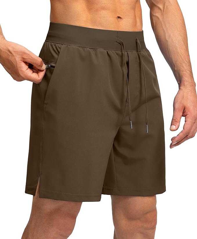 Men's Running Shorts with Zipper Pockets 9 Inch/ 7 Inch / 5 Inch Lightweight Quick Dry Gym Workout