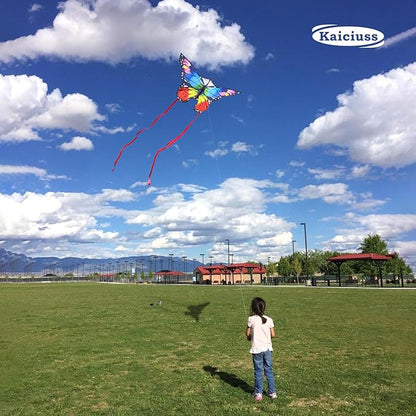 Butterfly Kites for Kids and Adults, Easy to Fly Large Single Line Kite for Boys and Girls - 55" x