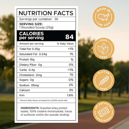 B.rad Superfuel - Grass Fed Whey Protein Isolate Boosted with Creatine | Farm-Fresh