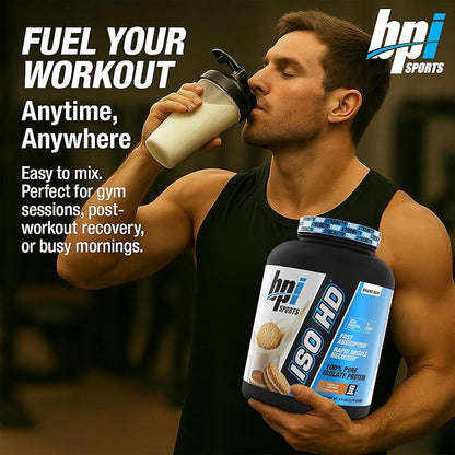BPI Sports ISO HD Isolate Protein Powder ??100% Whey Isolate, Protein Powder for Muscle Gain