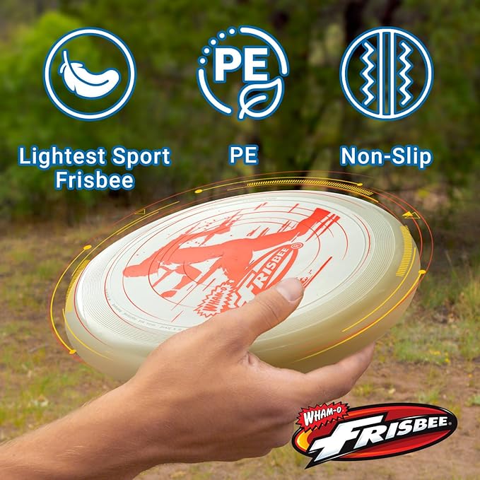 Wham-O Frisbee All Sport Flying Disc 140g, 9.85 Inch, Durable Sports Disc with Non-Slip Grip for
