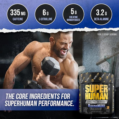ALPHA LION Core Pre Workout w/Creatine for Performance, Beta Alanine for Muscle, Powder