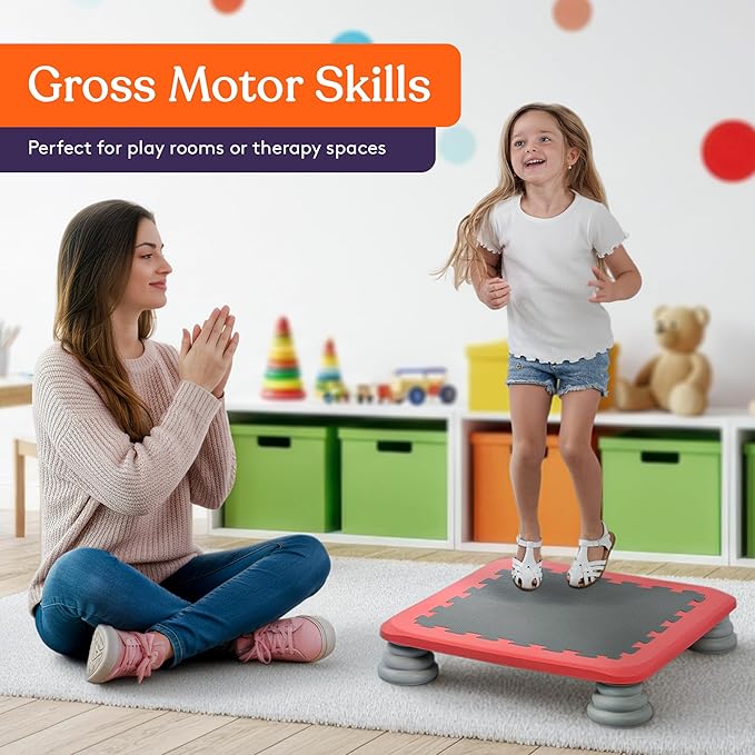 Special Supplies Kids Trampoline Rebounder Bouncing Board – Sensory Balance and Bounce Toy for