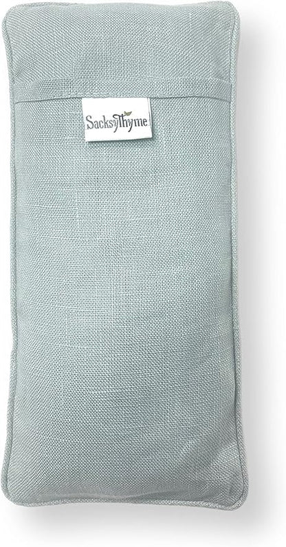 Organic Linen Eye Pillow - Lavender & Flaxseed for Relaxation, Yoga, Stress Relief - Microwavable