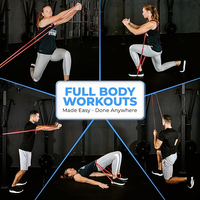 Pull Up Assistance Resistance Bands - Long Loop Power Bands for Men and Women - Strength Power