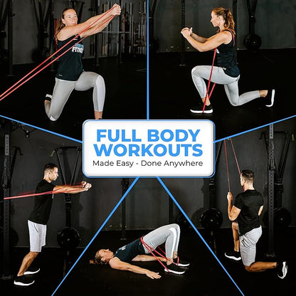 Pull Up Assistance Resistance Bands - Long Loop Power Bands for Men and Women - Strength Power