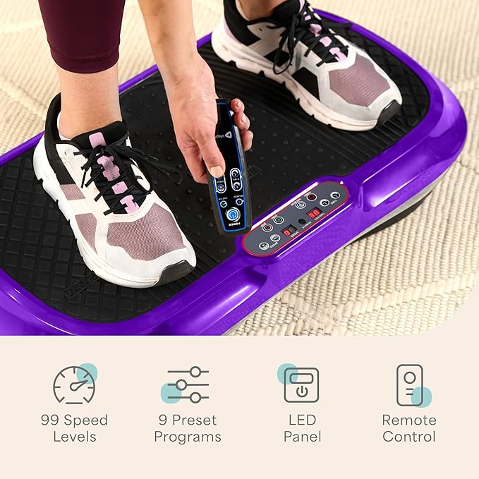 Lifepro Waver Vibration Plate Exercise Machine for Lymphatic Drainage, Muscle Activation, Full-Body