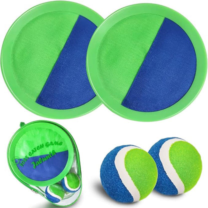Jalunth Ball Catch Set Games Toss Paddle - Beach Toys Back Yard Lawn Outdoor Pool Backyard Camping