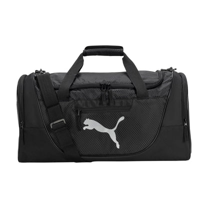 PUMA Contender Duffel Bag with Removable Strap & Shoe Pocket, Black, One Size