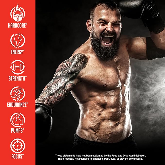 JNX SPORTS The Shadow! 350mg of Caffeine Hard Core Preworkout - Strawberry Pineapple 30 Servings |