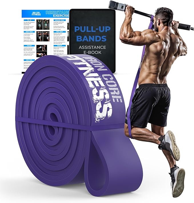 Pull Up Assistance Resistance Bands - Long Loop Power Bands for Men and Women - Strength Power