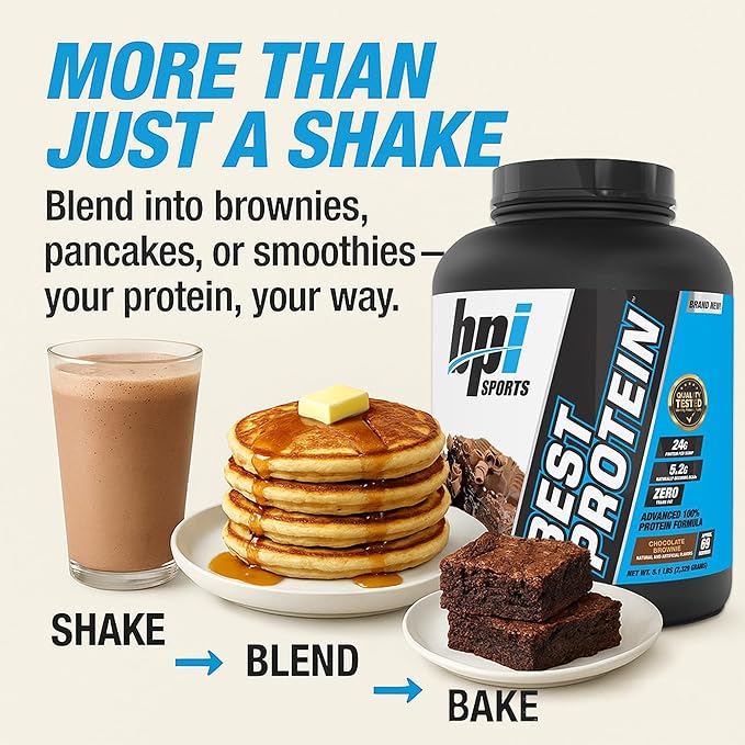 BPI Sports Best Protein ??100% Whey Protein Powder ??Muscle Growth, Recovery, Meal Replacement ??No