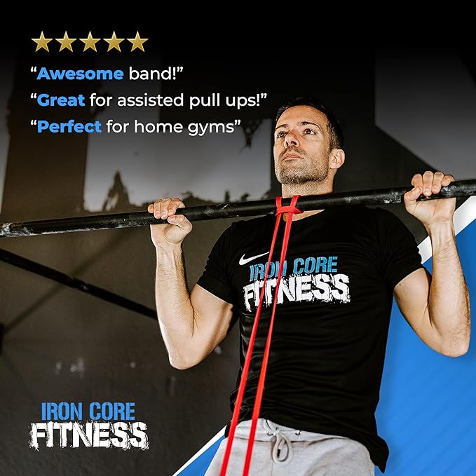 Pull Up Assistance Resistance Bands - Long Loop Power Bands for Men and Women - Strength Power