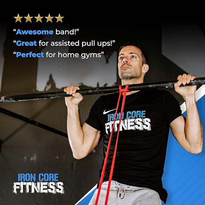 Pull Up Assistance Resistance Bands - Long Loop Power Bands for Men and Women - Strength Power