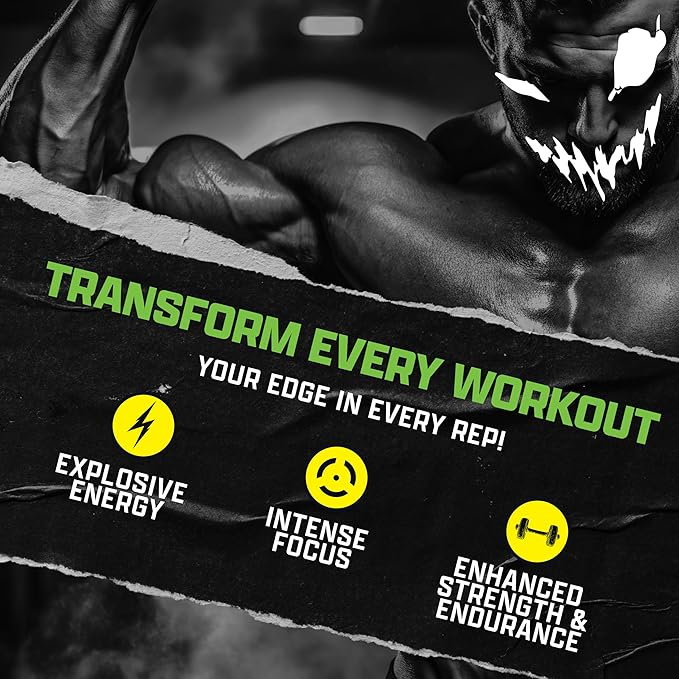 Outrage Ultra HIGH STIM Pre-Workout Powder for Men | 400mg Caffeine, L-Citrulline, Beta-Alanine