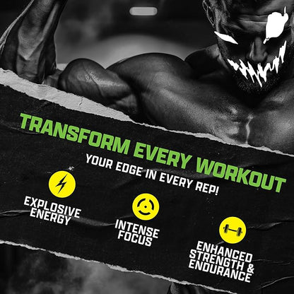 Outrage Ultra HIGH STIM Pre-Workout Powder for Men | 400mg Caffeine, L-Citrulline, Beta-Alanine