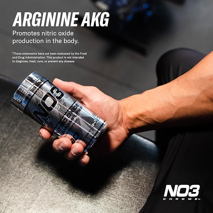 Cellucor NO3 Chrome Nitric Oxide Supplements with Arginine Nitrate for Muscle Pump & Blood Flow, 90