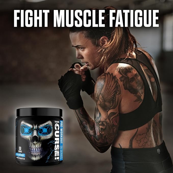 JNX SPORTS The Curse! Pre Workout Powder for Men & Women, Caffeine, Beta-Alanine, Creatine