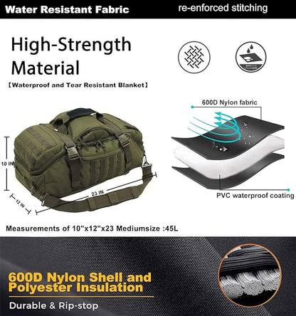 Gym Bag Duffle Bags Backpack - Travel Weekender Bag for Men Women Workout Bag for